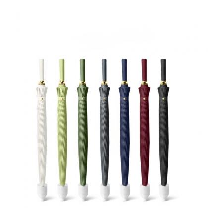 Automatic Large Straight Umbrella 24 Ribs Waterproof Umbrella Long Handle Rainstorm Umbrella-Сусино